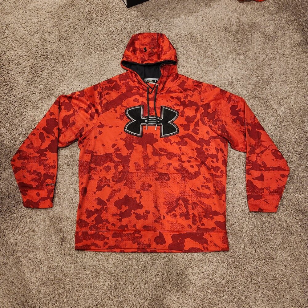 Men's Under Armour Sweatshirt - XL - Red Camo